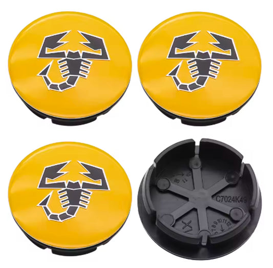 50mm Alloy Centre Caps | Abarth 595 | Wheel Emblem