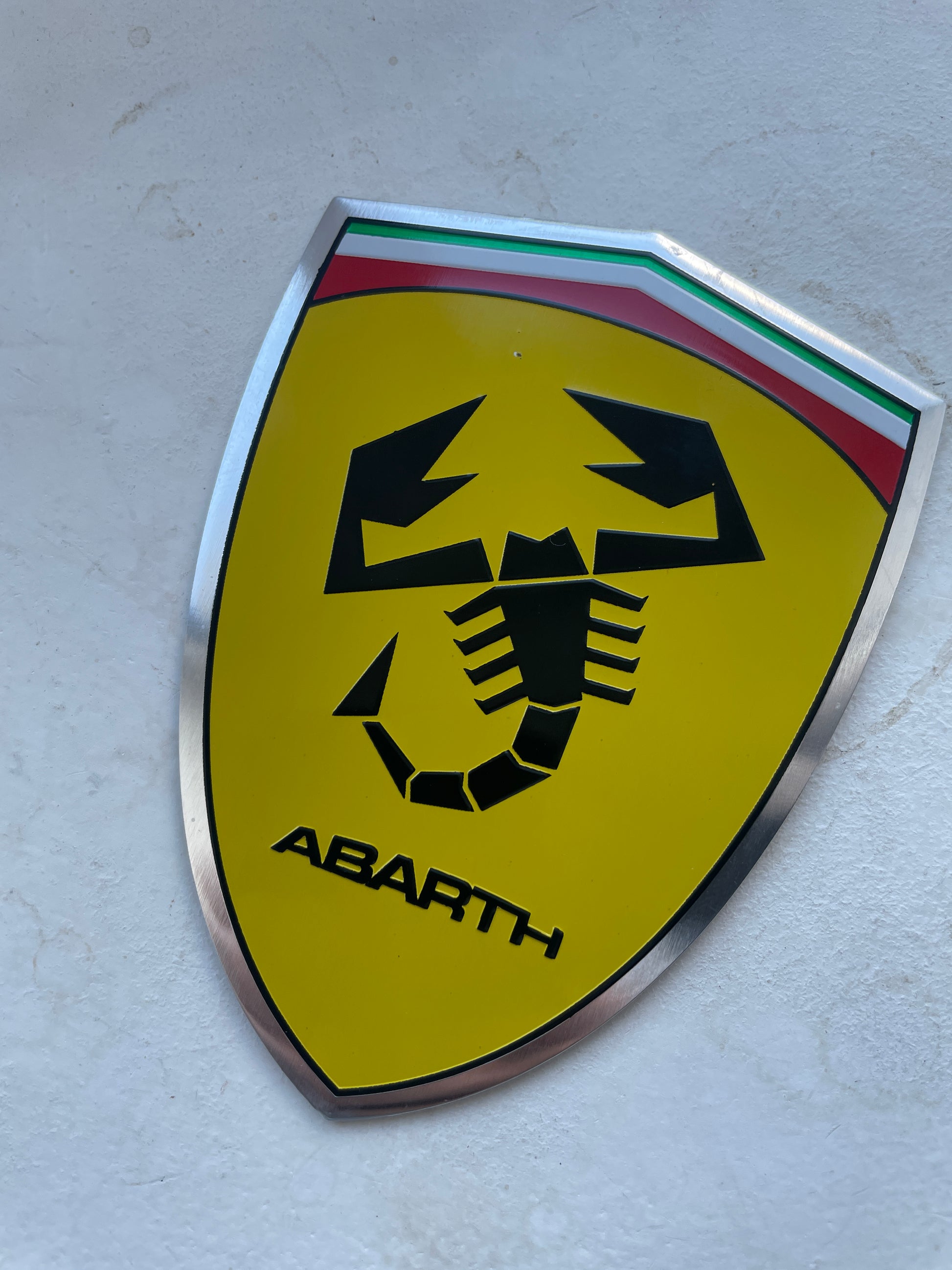 Pressed Alloy Abarth Scorpion Wing Shield 